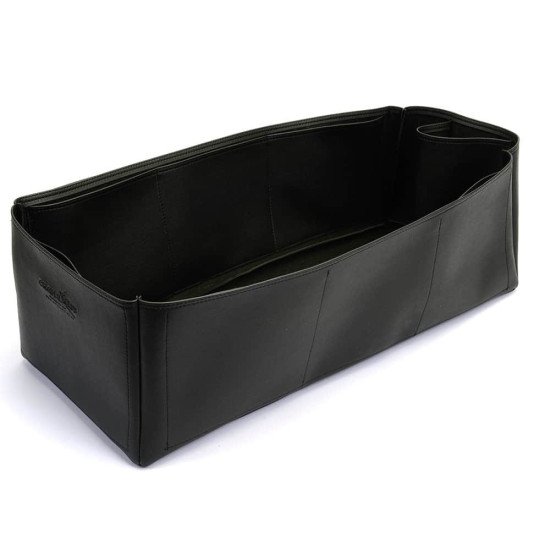 Keepall 55 Vegan Leather Handbag Organizer in Black Color Keepall 55 Vegan Leather Handbag Organizer in Black Color