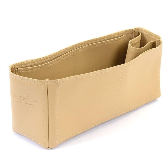 Artsy MM Vegan Leather Handbag Organizer in Dark Beige Color Artsy MM Vegan Leather Handbag Organizer in Dark Beige Color
