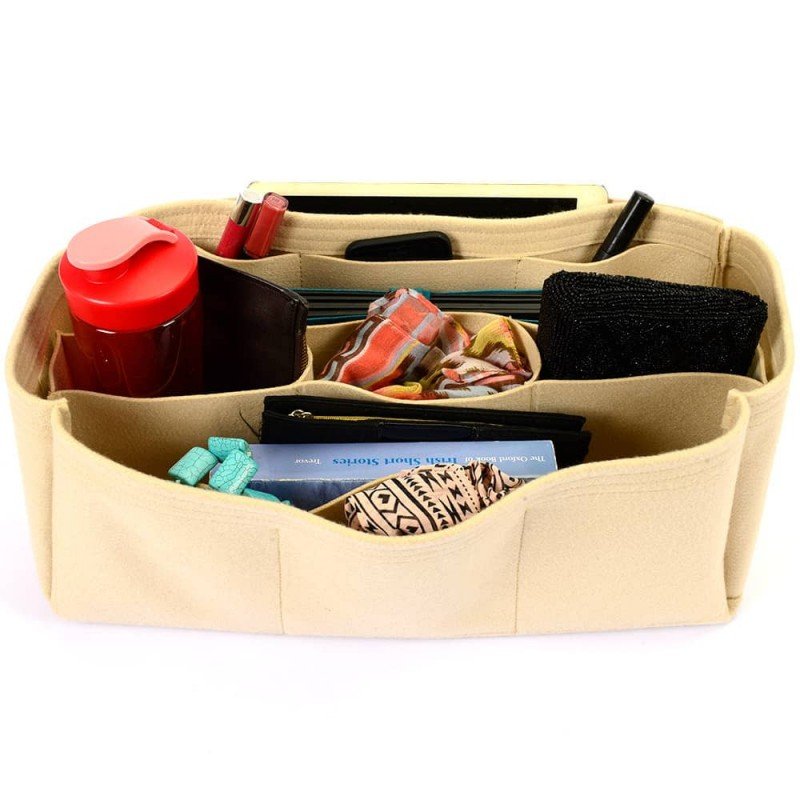 Bag and Purse Organizer with Chamber Style for Louis Vuitton Keepall 45, Keepall 50, Keepall 55 ...
