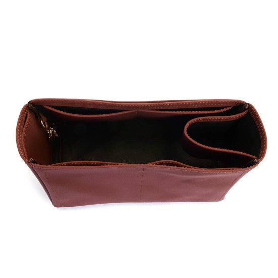 Iena MM Vegan Leather Conical Handbag Organizer in Maroon Color Iena MM Vegan Leather Conical Handbag Organizer in Maroon Color