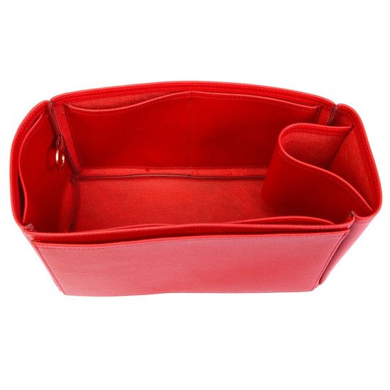 Totally GM Vegan Leather Handbag Organizer in Cherry Red Color Totally GM Vegan Leather Handbag Organizer in Cherry Red Color