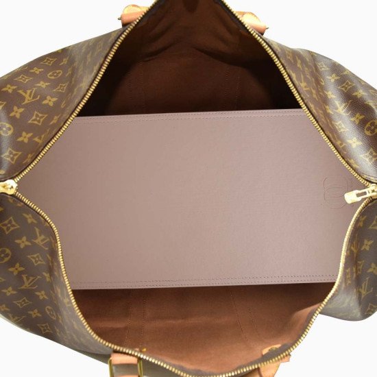 Keepall 60 Leather Bag Base Shaper in Ecru, Luggage Bag Bottom Shaper