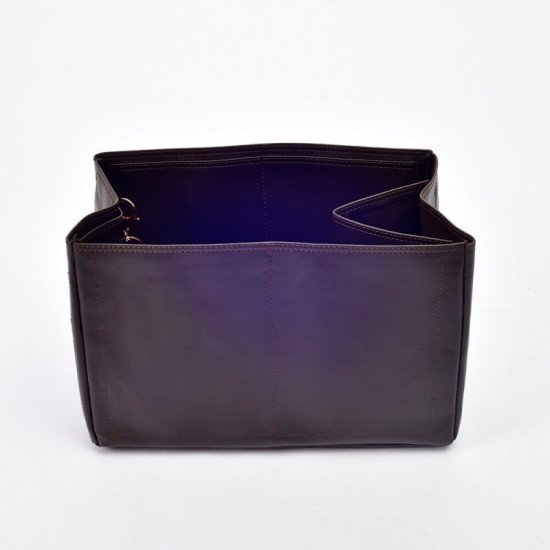 Hina MM Vegan Leather Handbag Organizer in Bitter Brown Color Hina MM Vegan Leather Handbag Organizer in Bitter Brown Color