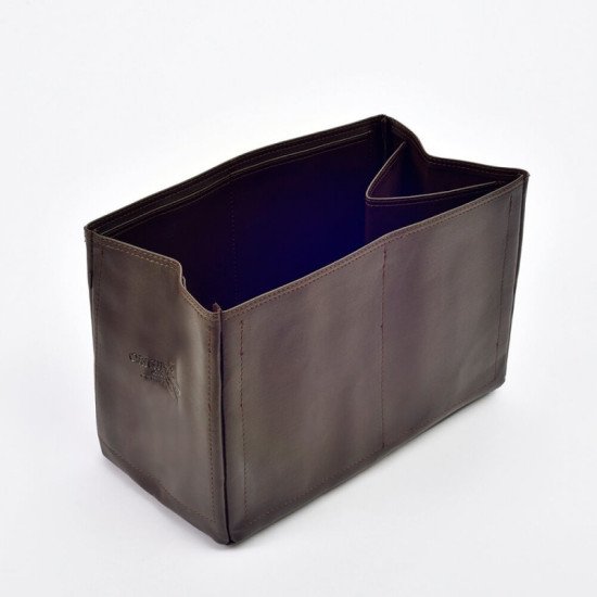 Hina MM Vegan Leather Handbag Organizer in Bitter Brown Color Hina MM Vegan Leather Handbag Organizer in Bitter Brown Color