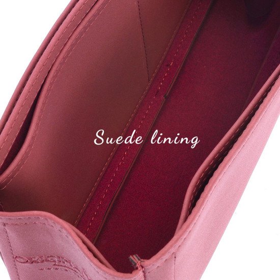 Berri MM Vegan Leather Handbag Organizer in Maroon Color Berri MM Vegan Leather Handbag Organizer in Maroon Color