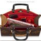 OntheGo MM Vegan Leather Handbag Organizer in Cherry Red Color