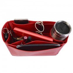 Totally GM Vegan Leather Handbag Organizer in Cherry Red Color