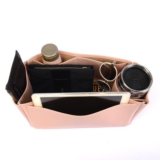 Speedy 35 Vegan Leather Handbag Organizer in Blush Pink Color Speedy 35 Vegan Leather Handbag Organizer in Blush Pink Color