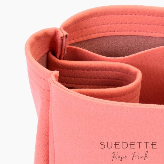 Iena MM Suedette Singular Style Leather Handbag Organizer (Rose Pink) (More Colors Available) Iena MM Suedette Singular Style Leather Handbag Organizer (Rose Pink) (More Colors Available)