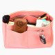 Iena MM Suedette Singular Style Leather Handbag Organizer (Rose Pink) (More Colors Available)