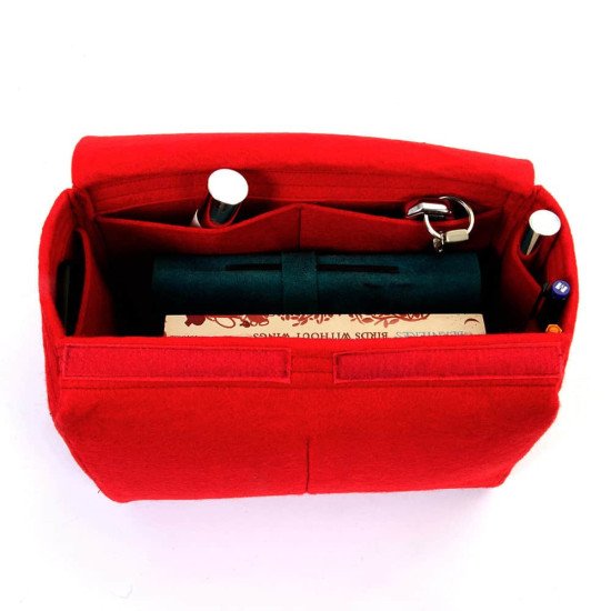 Felt Bag Organizer with Top-Closure Style for Neverfull MM and GM Felt Bag Organizer with Top-Closure Style for Neverfull MM and GM