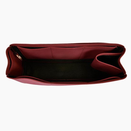 Berri MM Vegan Leather Handbag Organizer in Maroon Color Berri MM Vegan Leather Handbag Organizer in Maroon Color