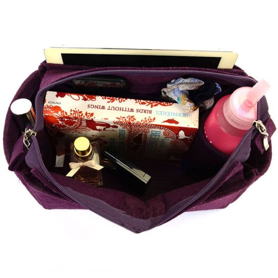 Bag and Purse Organizer with Zipper Top Style for Iena MM (More colors available)