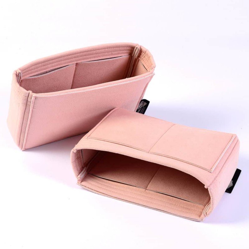 Set of 2 Microsuede Bag Organizers For LV NeoNoe In Blush Pink– Limited Edition