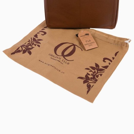 MJ Small Tote Bag Vegan Leather Handbag Organizer in Brown Color MJ Small Tote Bag Vegan Leather Handbag Organizer in Brown Color