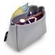 MJ Tote Bag Suedette Basic Style Leather Handbag Organizer (Dark Gray) (More Colors Available)