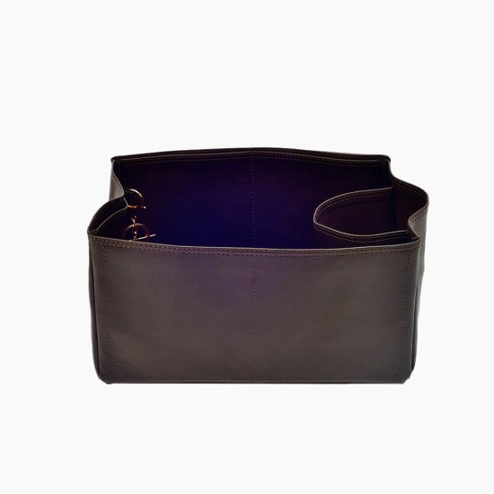 Bayswater Vegan Leather Bag Organizer in Bitter Brown