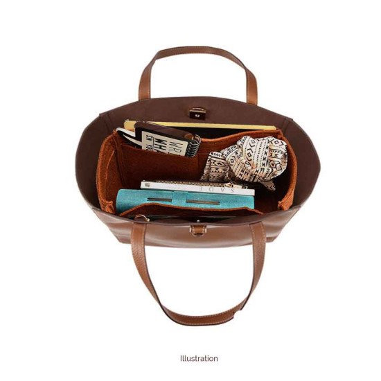 Bag and Purse Organizer with Basic Style for Mulberry Tessie Tote