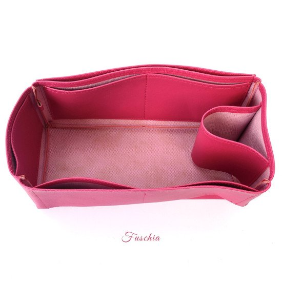 Alexa Oversized Vegan Leather Handbag Organizer in Fuschia Color Alexa Oversized Vegan Leather Handbag Organizer in Fuschia Color