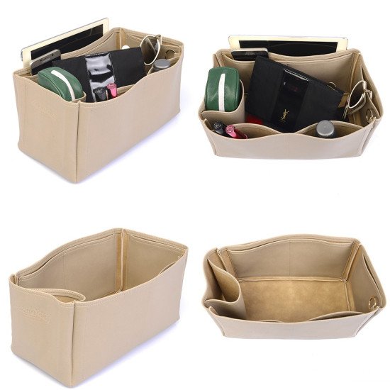 Bayswater Vegan Leather Bag Organizer in Dark Beige Color Bayswater Vegan Leather Bag Organizer in Dark Beige Color