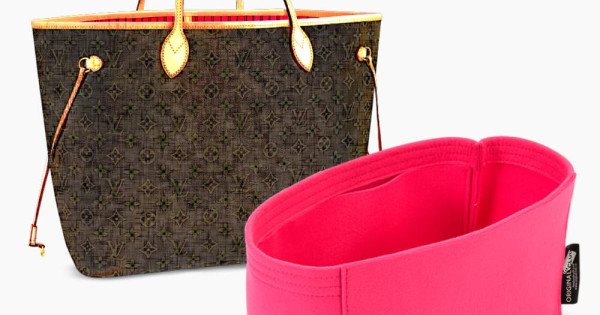 Basics LOUIS VUITTON Neverfull MM zipped liner insert organiser