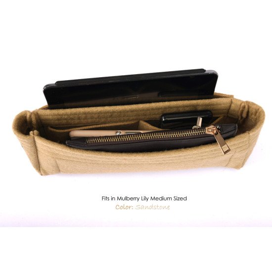 Bag and Purse Organizer with Basic Slim Style for Mulberry Lily