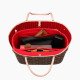 Bag and Purse Organizer with Basic Style for Neverfull PM, MM and GM in Cherry Red ( More Colors Available)