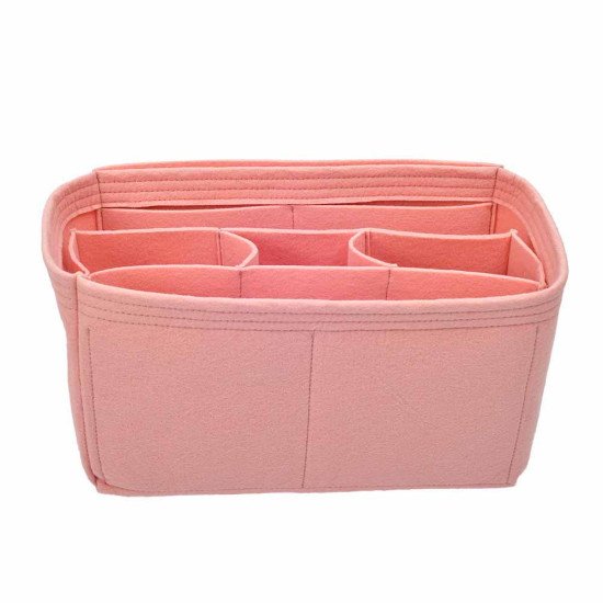 Handbag Organizer with Chambers Style for Louis Vuitton Neverfull PM, MM and GM (Blush Pink) (More Colors Available)