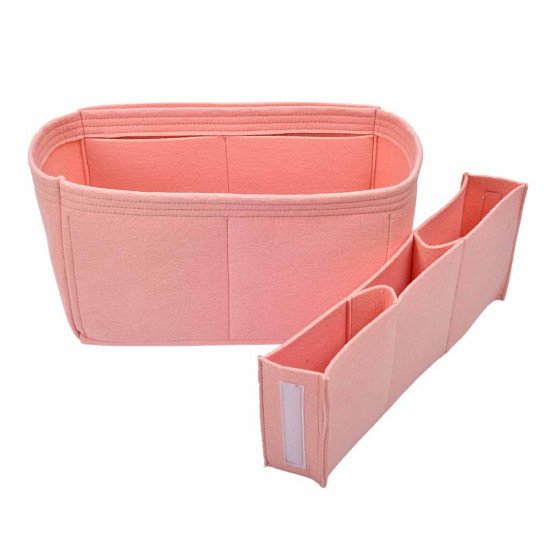 Handbag Organizer with Chambers Style for Louis Vuitton Neverfull PM, MM and GM (Blush Pink) (More Colors Available)