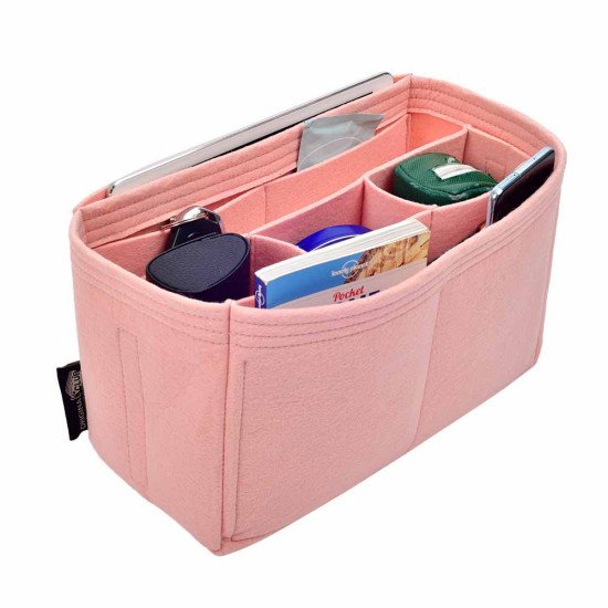 Handbag Organizer with Chambers Style for Louis Vuitton Neverfull PM, MM and GM (Blush Pink) (More Colors Available)