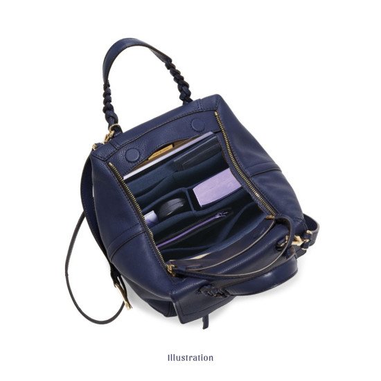 Bag and Purse Organizer with Chambers Style for Tory Burch Half-moon Tote