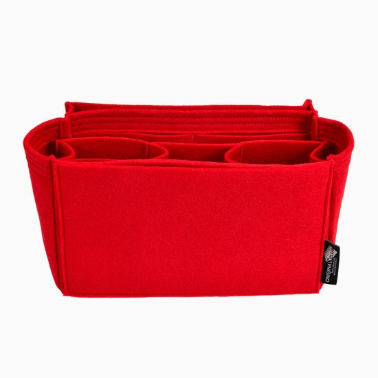 Handbag Organizer with All-in-One Style for Louis Vuitton Neverfull PM, MM and GM in Cherry Red (More Colors Available)