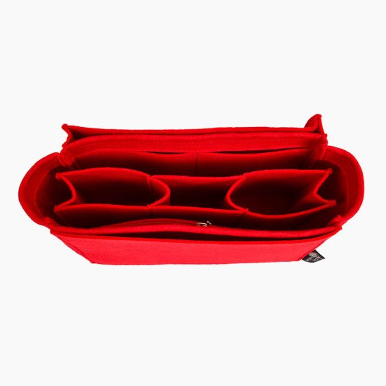 Handbag Organizer with All-in-One Style for Louis Vuitton Neverfull PM, MM and GM in Cherry Red (More Colors Available)
