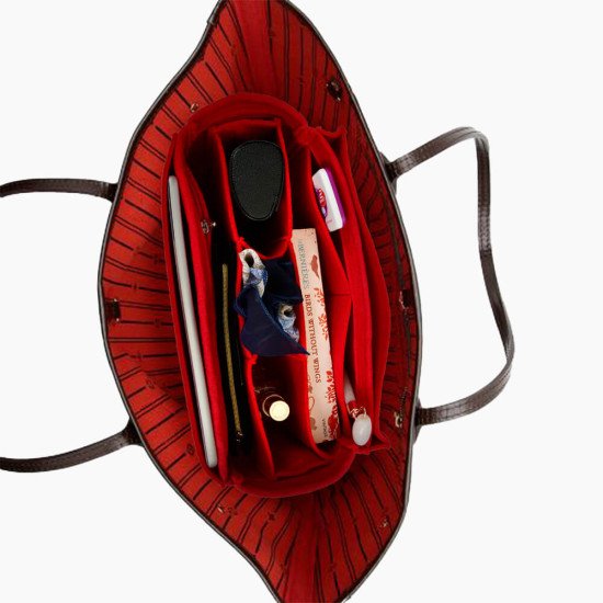 Louis Vuitton Neverfull GM Organizer Cherry Red LV Insert Shaper Liner –  AlgorithmBags