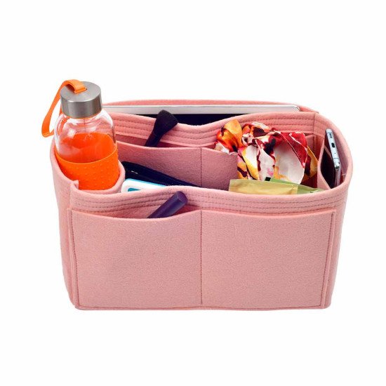 Handbag Organizer with Singular Style for Louis Vuitton Neverfull PM, MM and GM (Blush Pink) (More Colors Available)