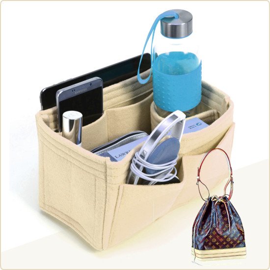 Bag and Purse Organizer with Chambers Style for Louis Vuitton Petit NOE and  NOE