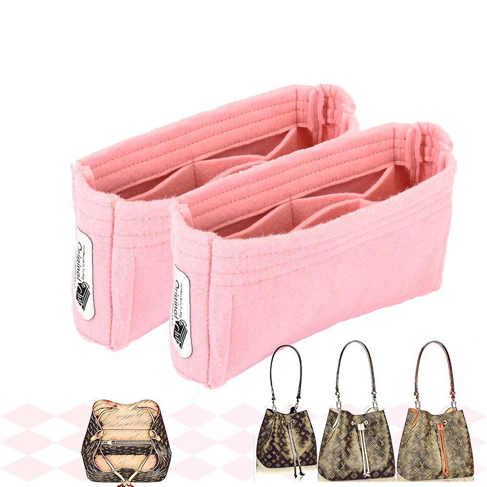 Set of 2 Purse Organizers with the Basic Slim Style for Louis Vuitton NeoNoe Bags