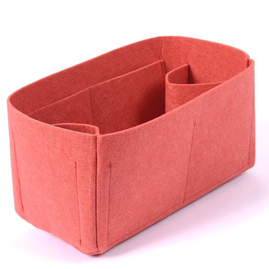 Felt Bag and Purse Organizer in Vermillion Red Color for Mulberry 