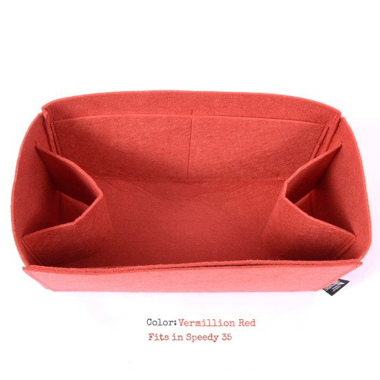 Felt Bag and Purse Organizer in Vermillion Red Color for Mulberry 
