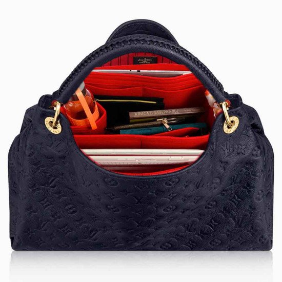 Bag and Purse Organizer with Side Compartment for Artsy MM and  GM
