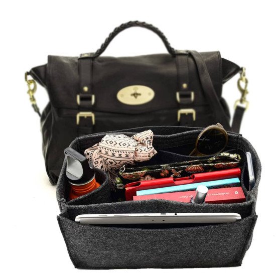 Bag and Purse Organizer with Side Compartment for Alexa Oversized 