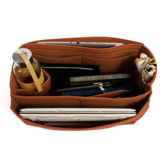 Bag and Purse Organizer with Side Compartment for Alexa Oversized 