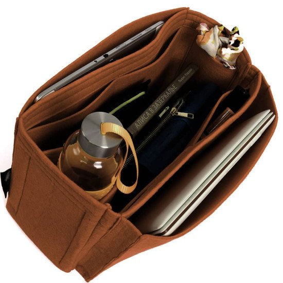 Bag and Purse Organizer with Side Compartment for Alexa Oversized 