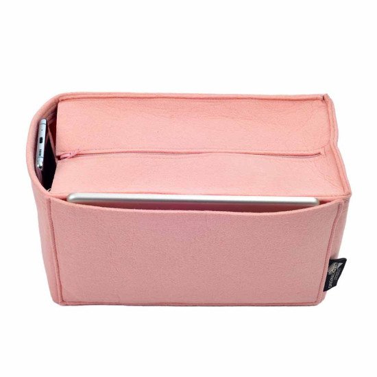 V-zip Style Felt Bag Organizer for Neverfull MM and GM (Blush Pink) (More Colors Available)