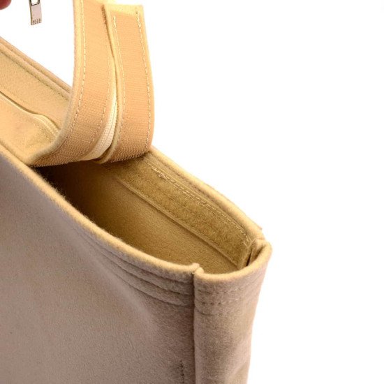 Handbag Organizer with Removable Zipper Top Style for Rajah GG Tweed Large Tote and  Rajah GG Tweed X Large Tote (More colors available)