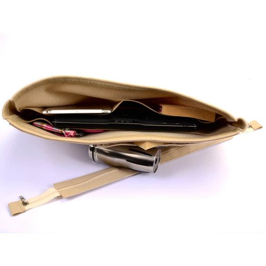 Handbag Organizer with Removable Zipper Top Style for Rajah GG Tweed Large Tote and  Rajah GG Tweed X Large Tote (More colors available)