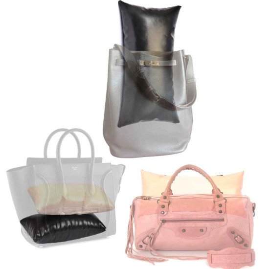 Leather Pillow Bag Shaper In Medium Size (13,9” X 7,48” )  