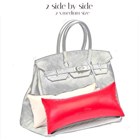 Leather Pillow Bag Shaper In Medium Size (13,9” X 7,48” )  