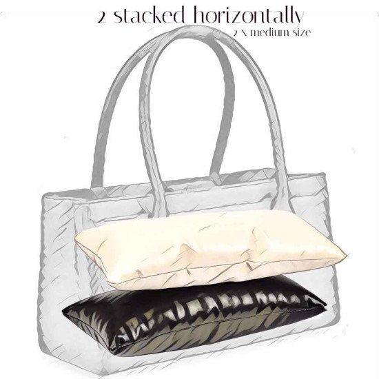 Leather Pillow Bag Shaper In Medium Size (13,9” X 7,48” )  