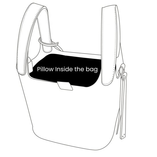 Luxury Satin Pillow Bag Shaper for Picotin — Rectangular Shape Purse Insert to Maintain Shape and Structure